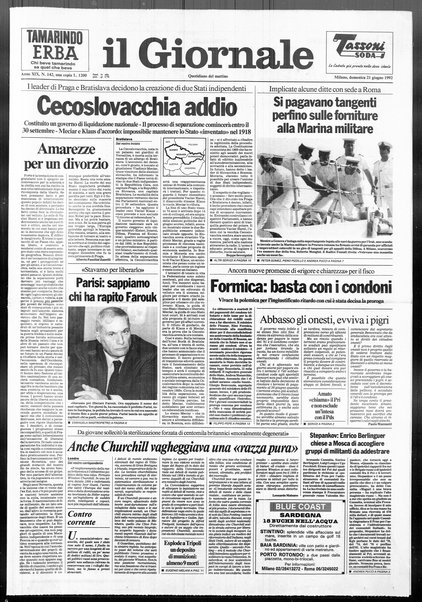 Il giornale : quotidiano del mattino